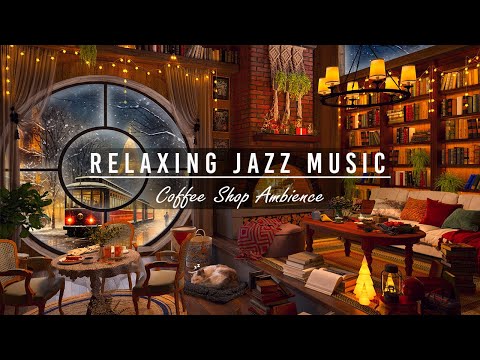 Jazz Relaxing Music in Cozy Coffee Shop Ambience for Study, Work | Soft Jazz Instrumental Music