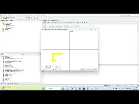 kordinat lingkaran membuat angka 5 dengan menggunakan NetBeans  IDE dan Configure Java
