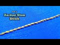 Aari Work Tutorial 66 | Zardosi Stem Stitch using Aari Needle