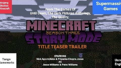 MCSM: MINECRAFT STORY MODE SEASON 3|Nick Apostolides|Priyanka Chopra Jonas|Title Teaser Trailer