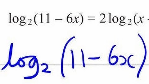 Log equations worked exam question
