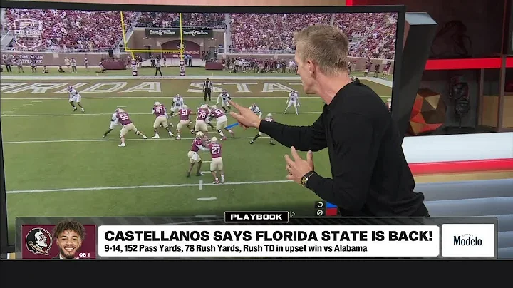 How Tommy Castellanos lead Florida State to an upset win vs. Alabama (@ModeloUSA) | The CFB Show