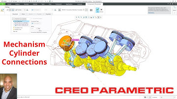 Creo Parametric - Mechanisms | Cylinder Connections