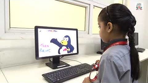 Class II students were introduced to the software ‘Tux Paint’ At SRS International School