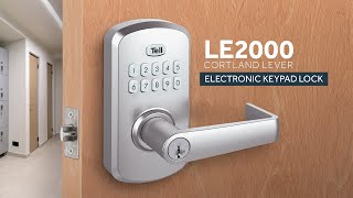 Tell LE2000 – Electronic Lever Lock Commercial Grade 2 with SC1 Smartkey