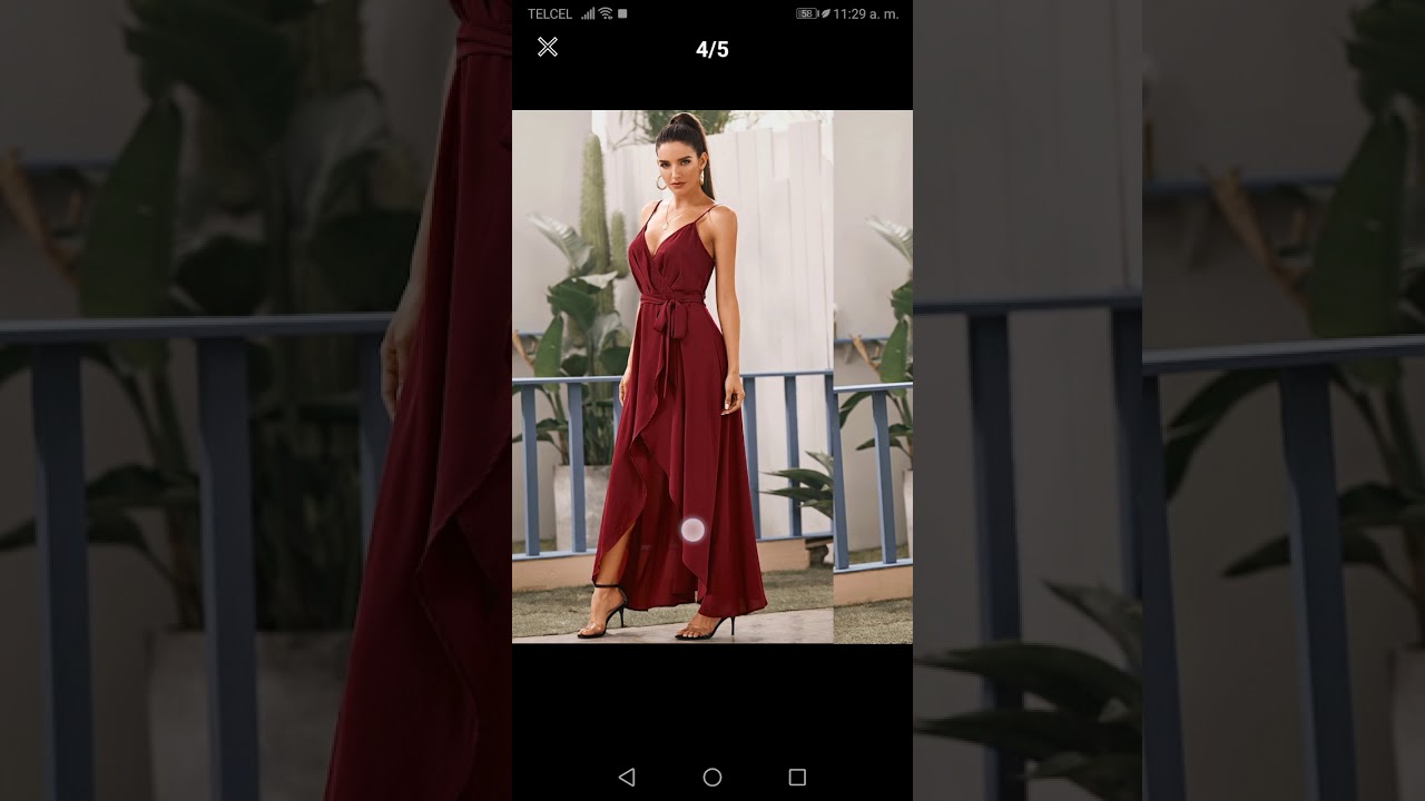 Vestido slip con cinturón cruzado bajo asimétrico