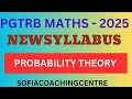 PG TRB MATHS 2025|probability theory sums|PGTRB maths new syllabus#pgtrbmaths #maths #2025