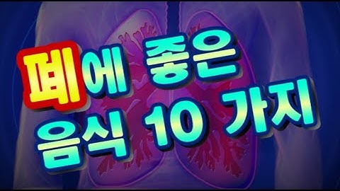 폐에 좋은 음식 10가지 - NewLife