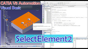 CATIA V5 Automation Visual Basic SelectElement2