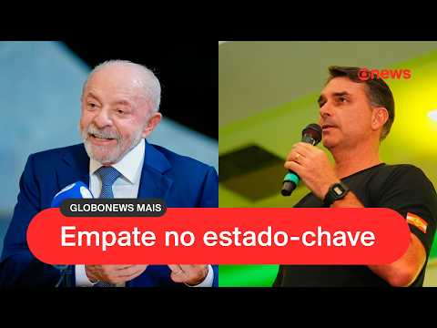 Quaest: Lula e Flávio Bolsonaro empatam em MG