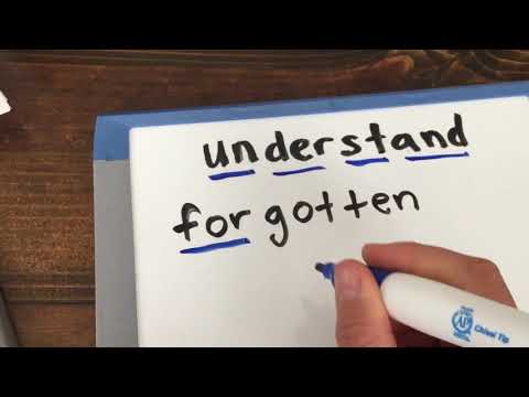 Chunk a word into parts