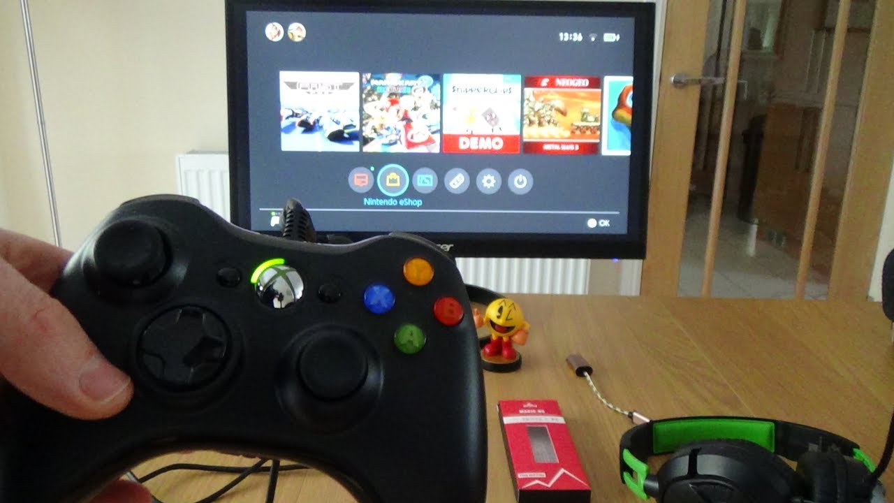 How To Use A Xbox 360 Controller On The Nintendo Switch Youtube