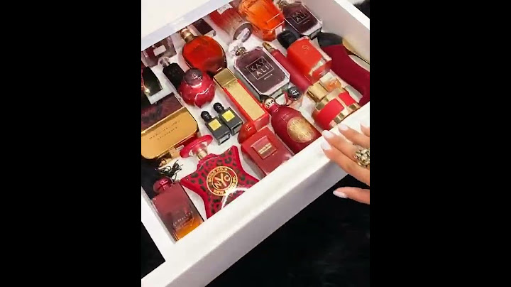 arrange perfume inside drawer 👍