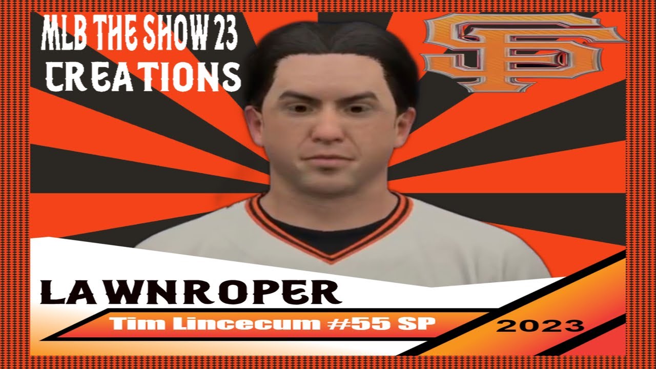 MLB The Show 23 Tim Lincecum Creation | V 2.0 - YouTube