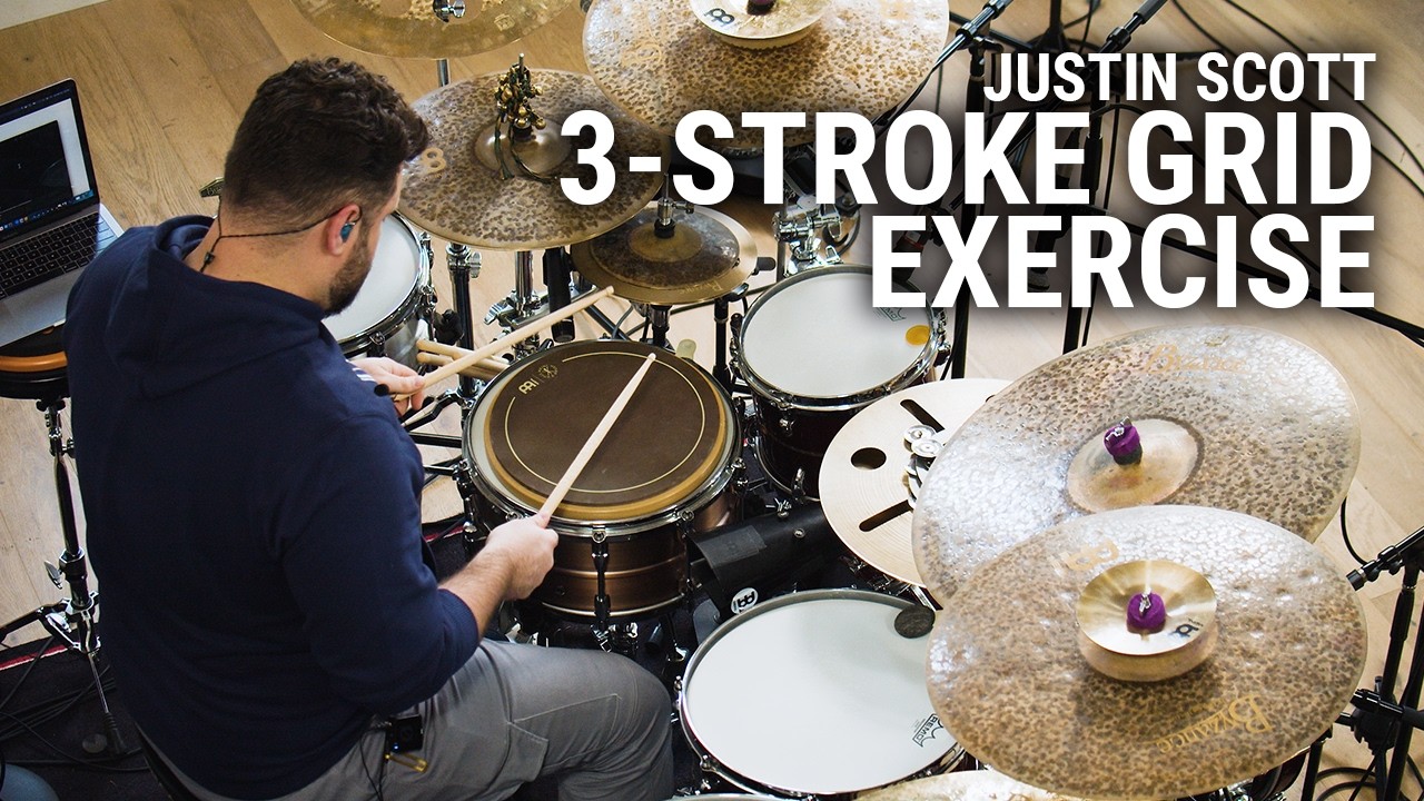 Meinl Cymbals - Justin Scott - 3-Stroke Grid Exercise
