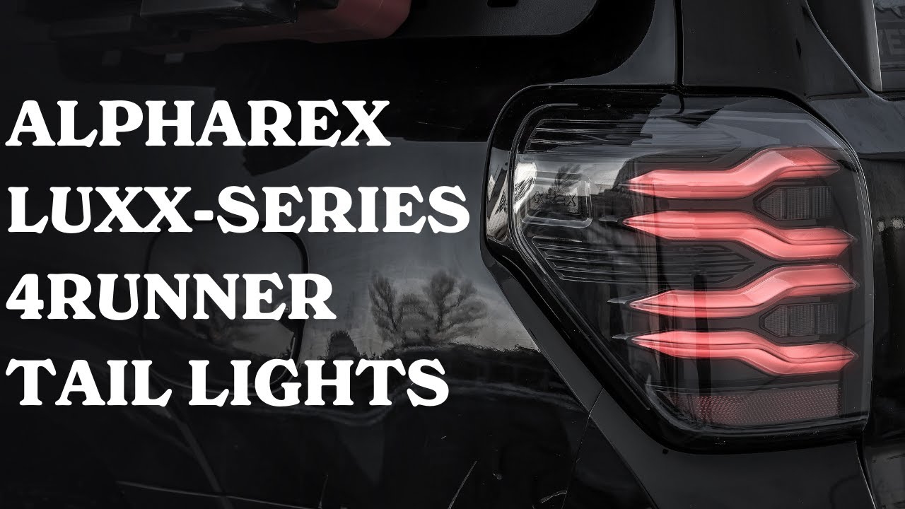 AlphaRex LUXX-Series Alpha Black LED Tail Lights For 4Runner