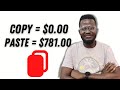 How I made $781 with just copy and paste [Easy Way To Make Money Online]