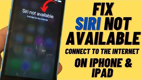 Siri Not Available Connect To The Internet Error On iPhone & iPad Fixed Here ( iOS 14.4)