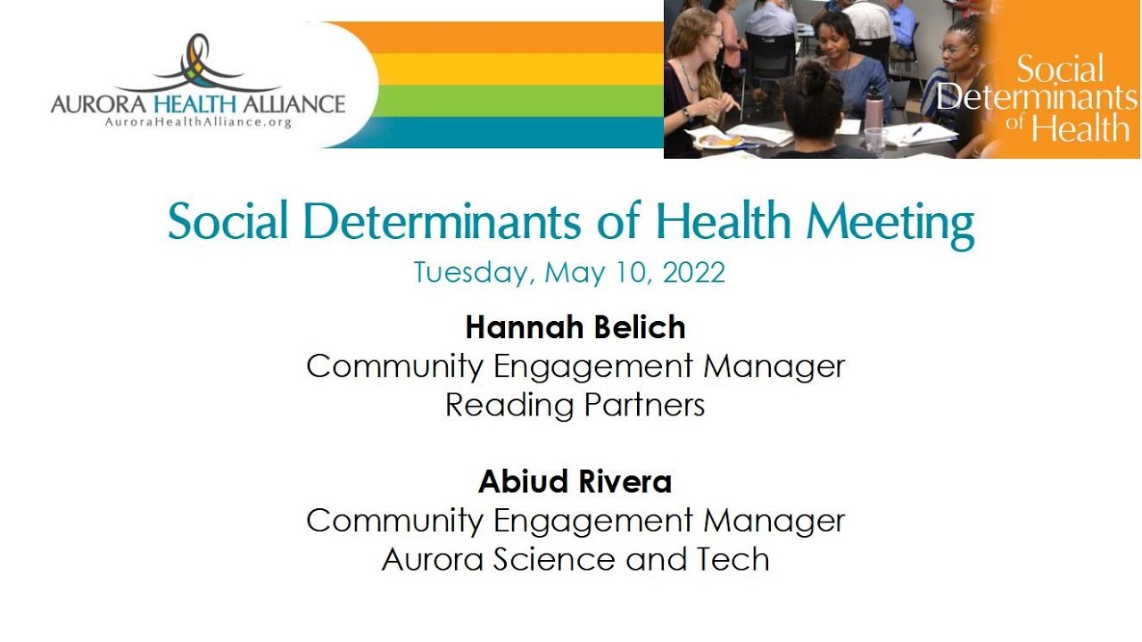 AHA Social Determinants of Health Meeting - May 10, 2022 - YouTube