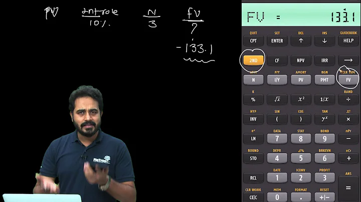 Texas Instruments BA II Plus Tutorial for CFA and FRM - How to use TVM Row