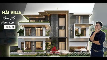 PHÂN TÍCH HÌNH THÁI KIẾN TRÚC CỦA SIÊU PHẨM BIỆT THỰ 3 TẦNG PHONG CÁCH HIỆN ĐẠI |HẢI ĐĂNG GROUP