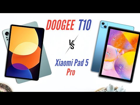 DOOGEE T10 (VS) Xiaomi Pad 5 Pro (12.4) - battery, camera, price, specifications | Doogee tab
