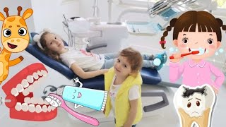 HE WENT TO THE DENTIST / He is not afraid of the dentist / Being a doctor / fun children's video