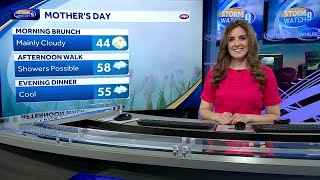 Video: Potential for rain on Mother's Day