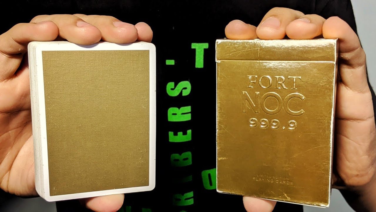 Fort NOC Playing Cards GOLD 