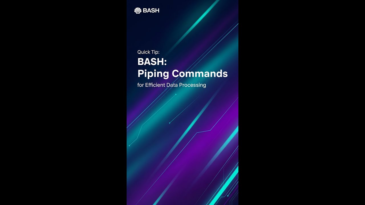 Bash: Piping Commands for Efficient Data Processing - YouTube