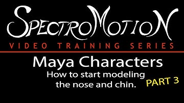 Maya - Modeling a Character Part 03 - The Nose and Chin