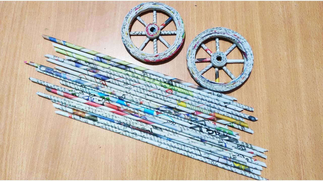 2 Newspaper Craft ideas / Waste Material Craft /Home Decor ideas /Newspaper Craft