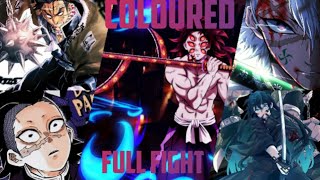 The Ultimate Fight: Kokushibo Vs The Pillars Full Fight With Coloured Manga || Demon slayer