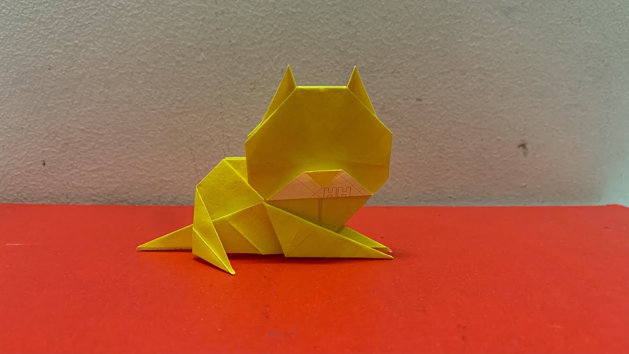 How To Fold a paper Cat Easy | Origami Cat Easy - YouTube