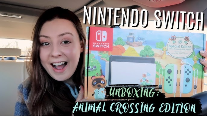 Unboxing The New Animal Crossing Nintendo Switch Youtube Unboxing The New Animal Crossing Nintendo Switch Youtube