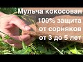 ЗАЩИТА ОТ СОРНЯКОВ до 5 ЛЕТ!!! БЕЗ ХИМИИ!!! Мульча из кокосового волокна 🤗