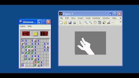Hand Gesture Mouse Playing Minesweeper