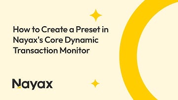 How to Create a Preset in Nayax