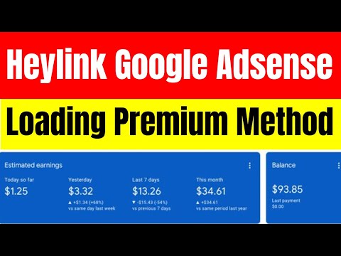 Heylink.me Google Adsense Loading Premium Method With Unlimited Traffic To Earn Money Online