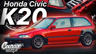 Уличный боец. Honda Civic ED с двигателем K20. | Кураж Гараж