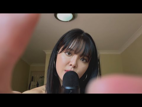 ASMR Touching Your Face + Mouth Sounds (Intense Personal Attention❣️)