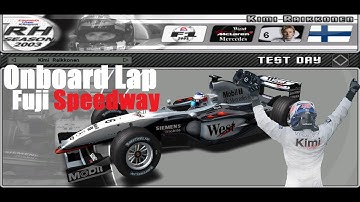 F1 Challenge 99-02 2020 Edition F1 2003 McLaren Mercedes Kimi Raikkonen Onboard Lap Fuji Speedway