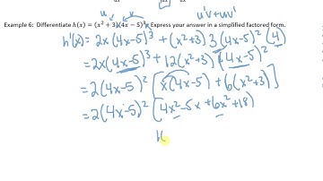 MCV4U 2.5 The Derivative of Composite Functions Video 2