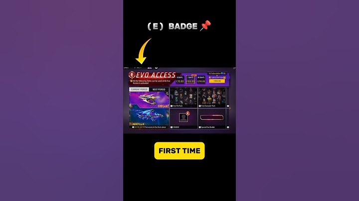 PURCHASE !! EVO ACCESS 📌 ( E ) BADGE 😱 FREE FIRE 🔥 #freefire #newvideo #shorts