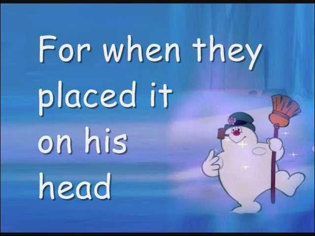 Frosty the Snowman (with lyrics)