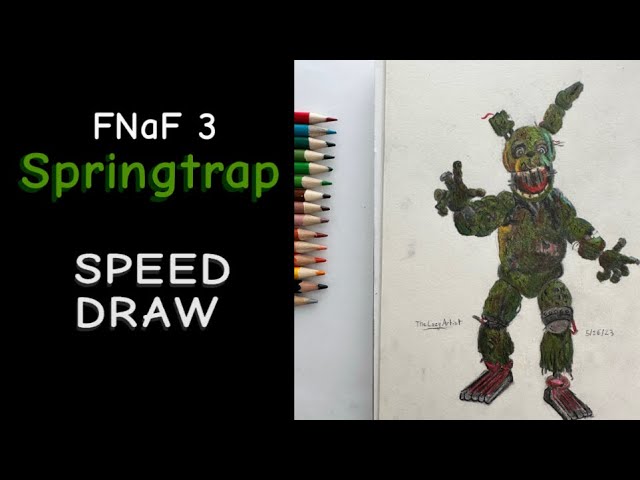 Replying to @user5597741203331 Drawing springtrap #FNAF #fivenightatfr