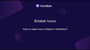 How to make Hours Billable in WebWork?