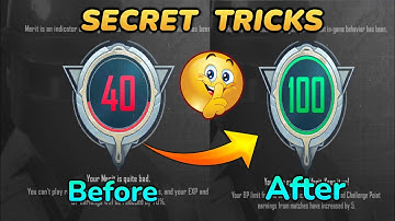 How to increase merit in bgmi/pubg mobile 😍 | 40 merit to 100 merit fast | secret tricks
