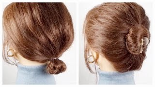 숱없는머리 깔끔한 셀프헤어  (똥손헤어 ) 중단발머리  /easyhair