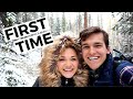 FIRST TIME hiking Rocky Mountain National Park IN THE SNOW (Colorado River Trailhead, Adams Falls)